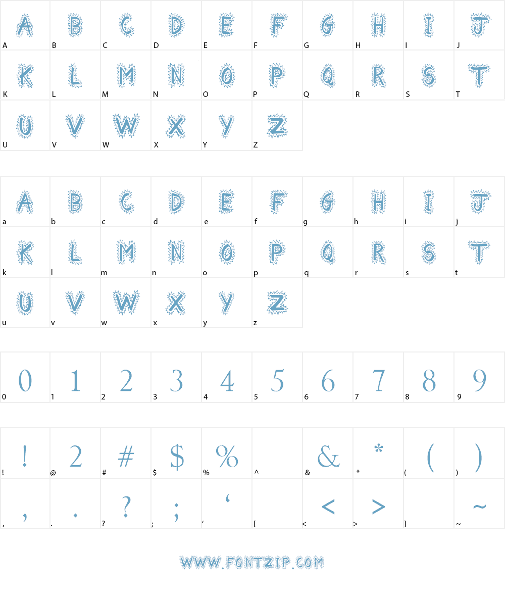 Comical Smash Font Character